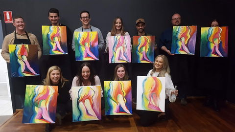 Paint And Sip Experience - Kempsey Accommodation 1