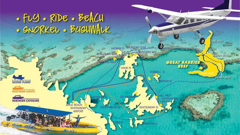 Scenic Flight - Great Barrier Reef, Heart Reef, Whitehaven Beach & Hill Inlet! - Kempsey Accommodation 0